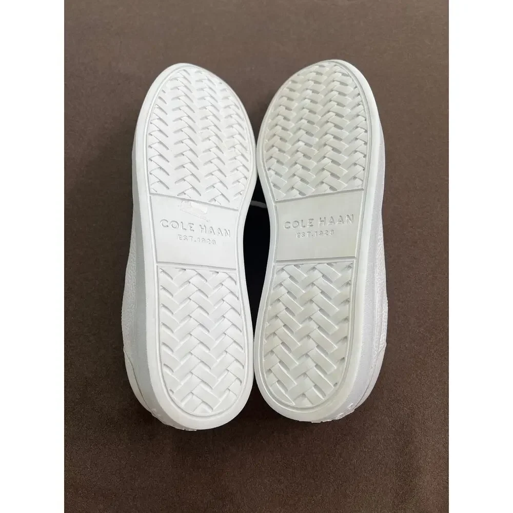 Cole Haan White Leather Low-Top Sneakers